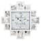 American Art Decor; White Farmhouse Shabby-Chic "Together" Picture Frame Wall Collage Clock; Category:Clocks; Image:6